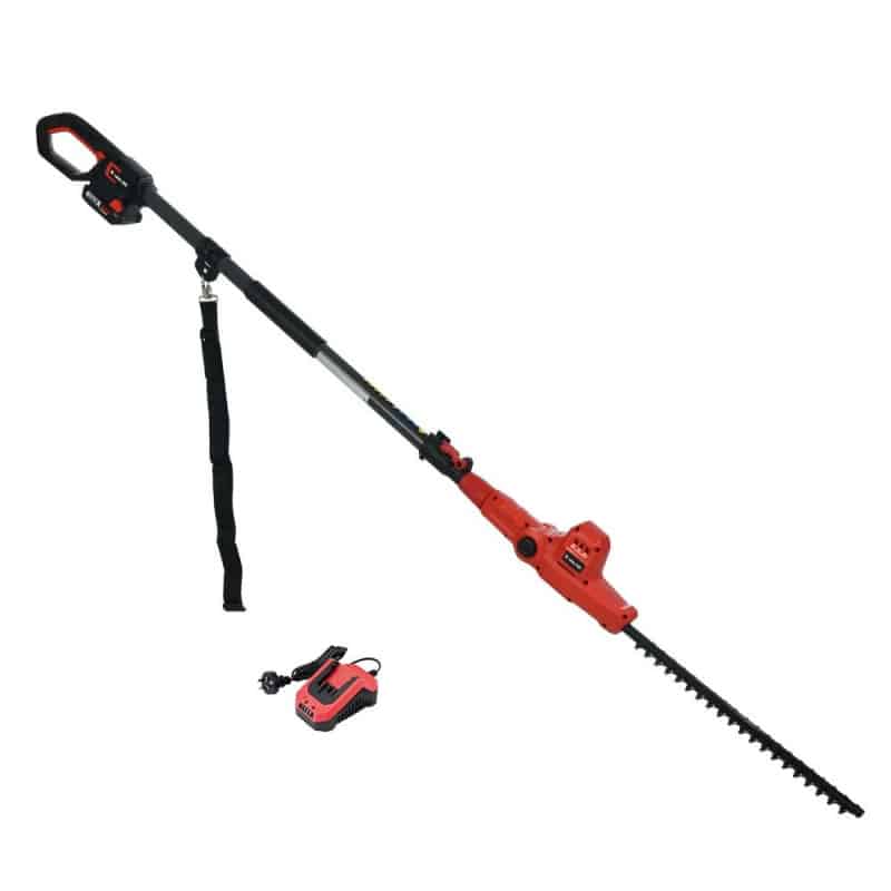 Cordless Baumr-AG 20V SYNC Pole Hedge Trimmer, Complete with Battery and Charger Kit