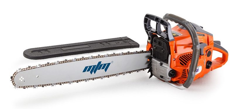 MTM 62SX Commercial Petrol Chainsaw Pruner with 22-Inch Bar and E-Start Starter